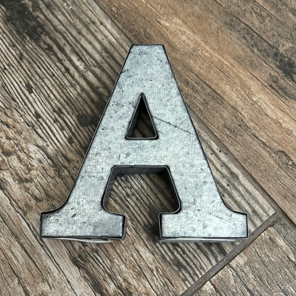 Metal letter A